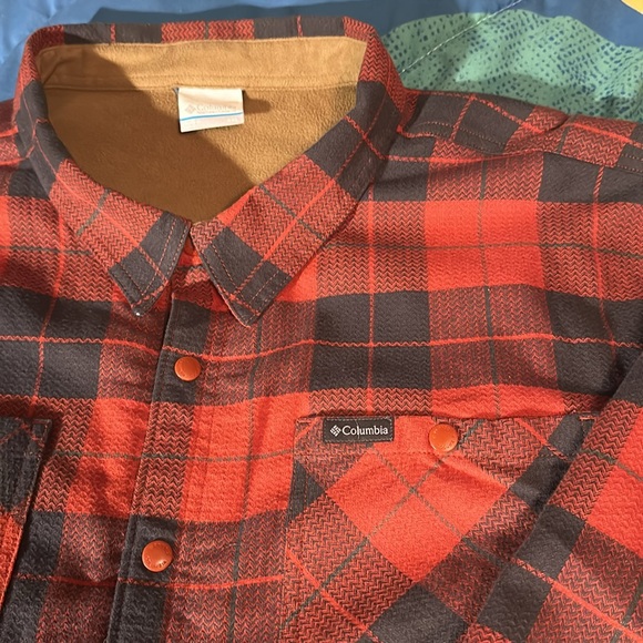 Columbia half fleece button down shirt / jacket brand new xxl - Picture 2 of 5